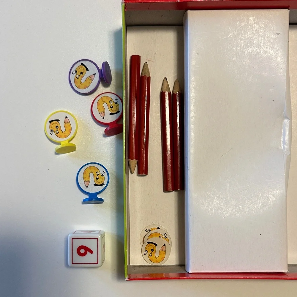 Alphabet Squiggle Uppercase Board Game - Red